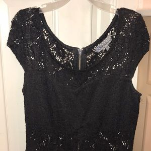 Black lace dress